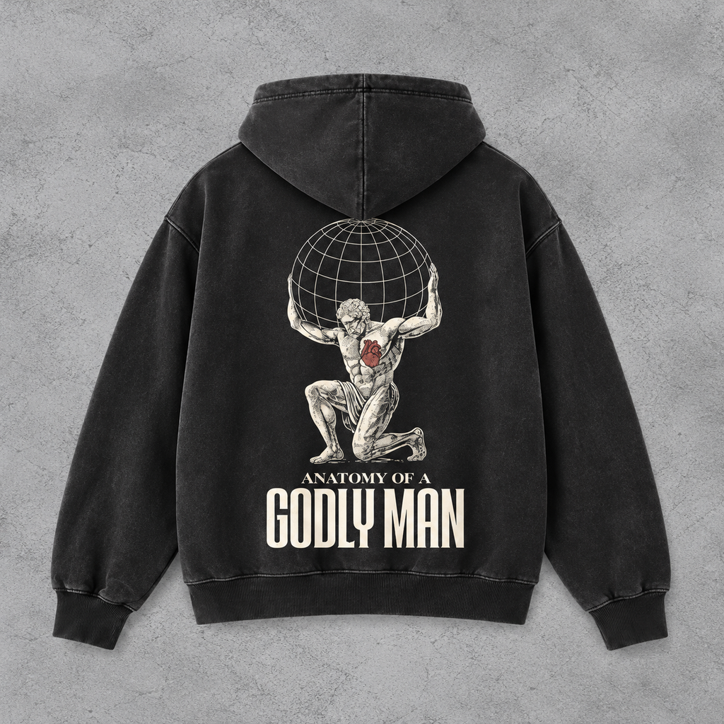 Anatomy Of A Godly Man Zipped Hoodie