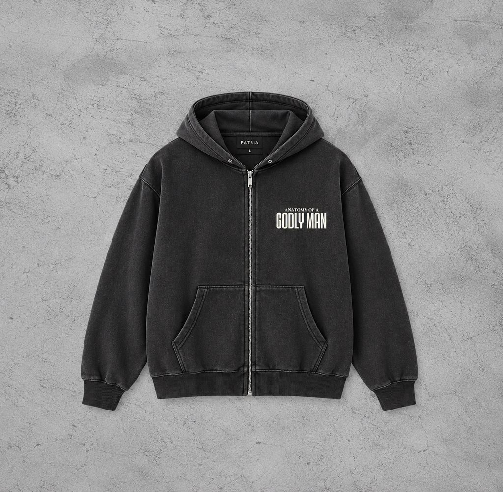 Anatomy Of A Godly Man Zipped Hoodie