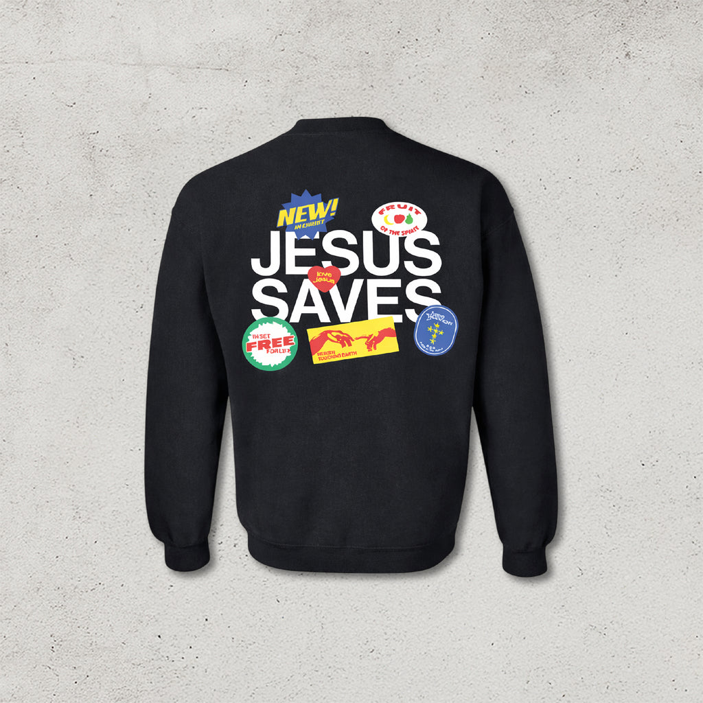 Jesus Saves Crew Neck