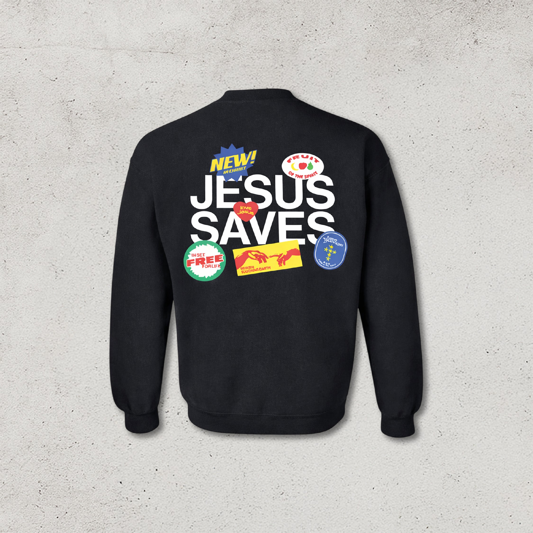 Jesus Saves Crew Neck