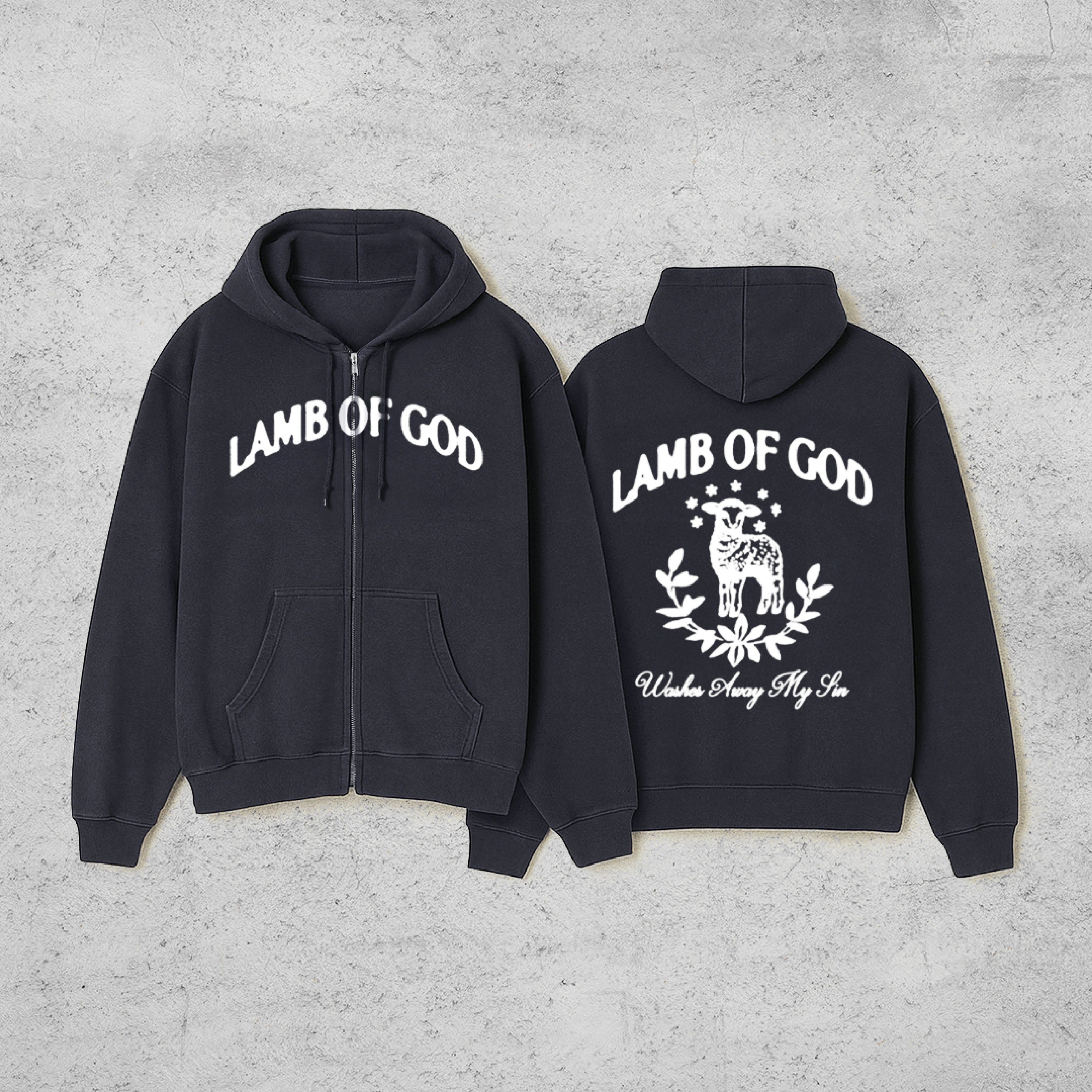 Lamb of God Zipped Hoodie