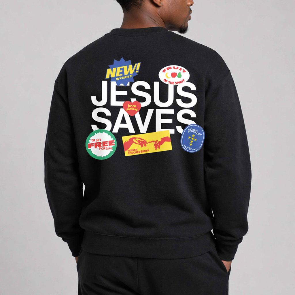 Jesus Saves Crew Neck