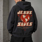 Jesus Saves Zipped Hoodie