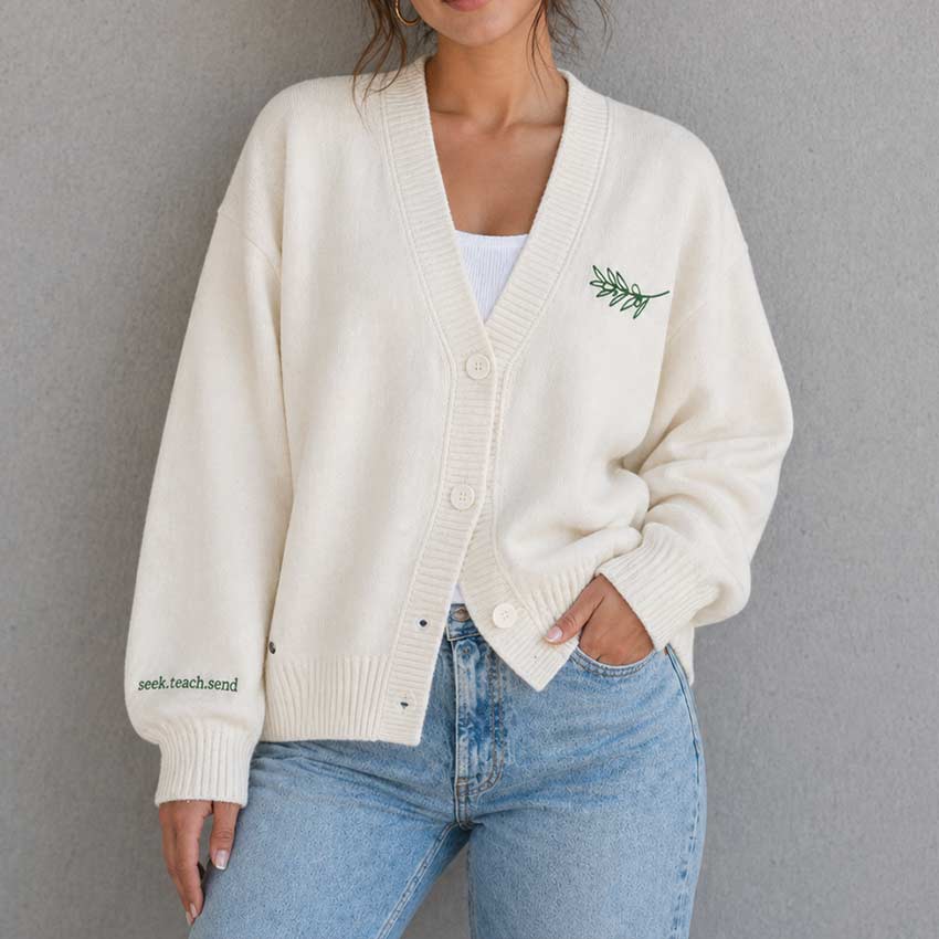 Seek.Teach.Send Cardigan